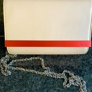Fendi Rush Mini Leather Clutch Bag